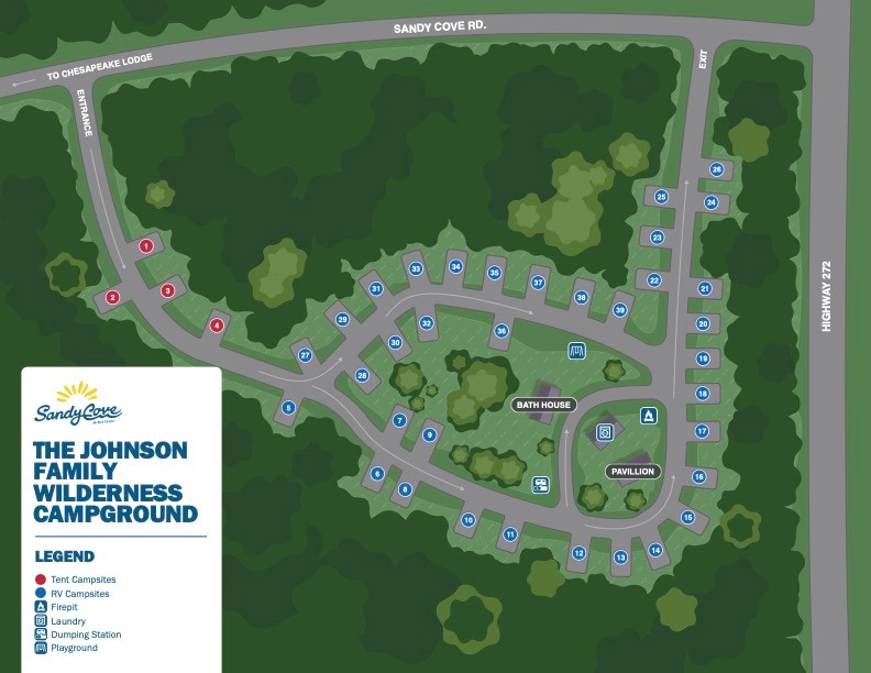 Wilderness Campground Map